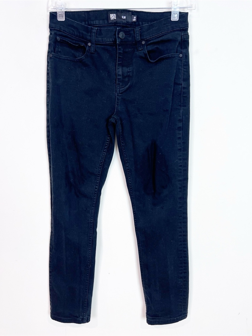RSQ SLIM BLACK JEANS MENS SZ 29x30